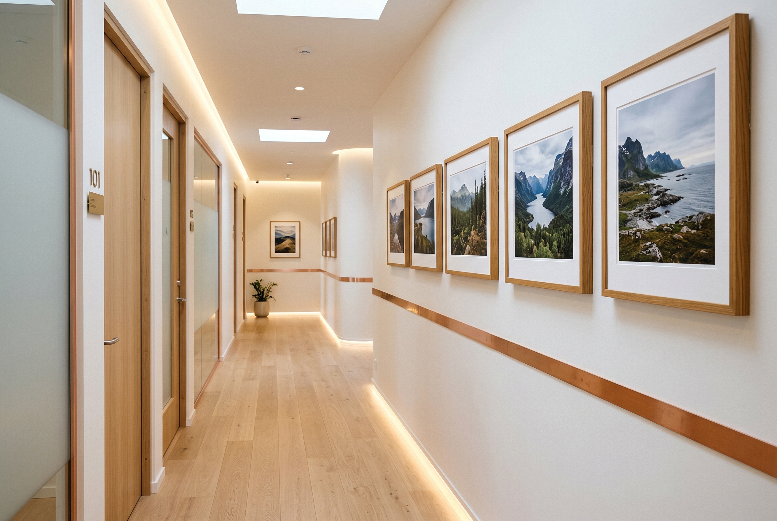 Korridoren med Hallvard Nødtvedts naturfotografi