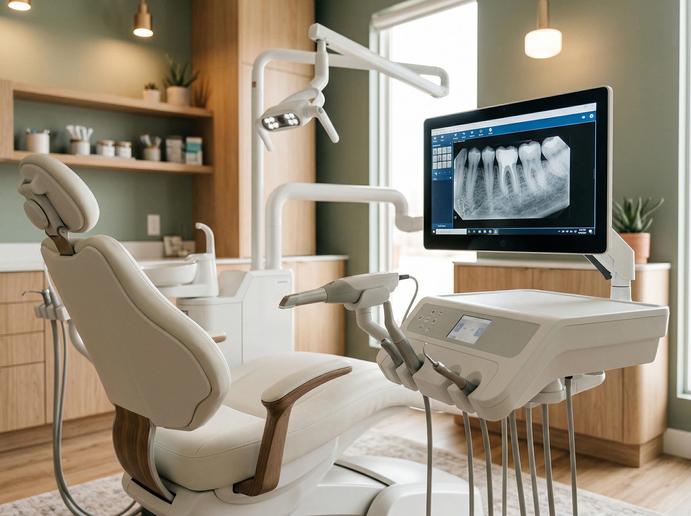 Moderne behandlingsrom med digitalt røntgen